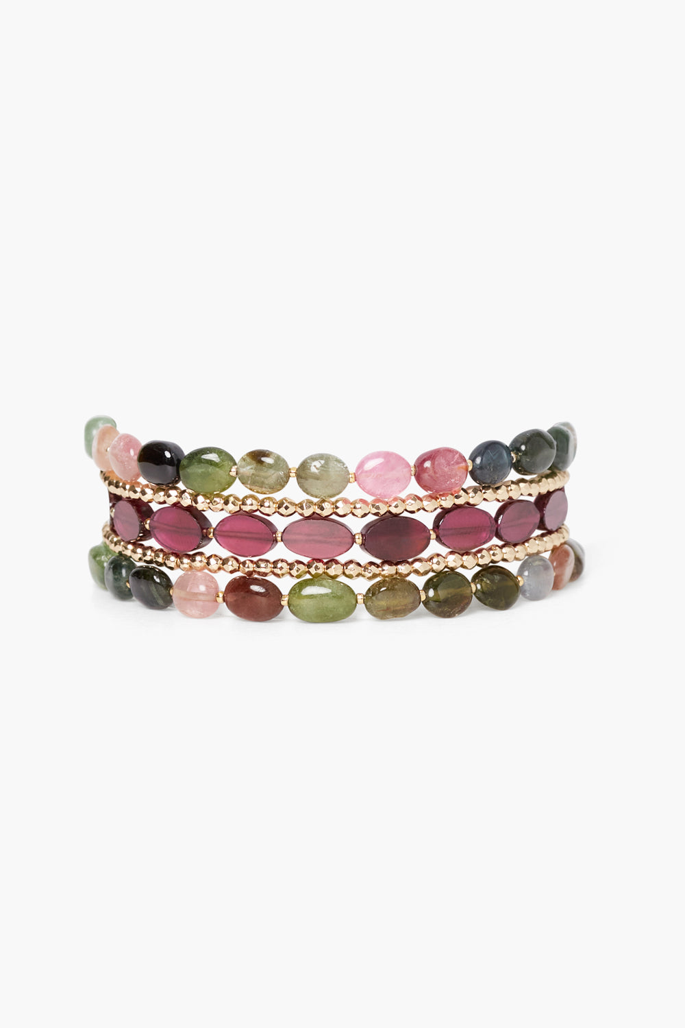 Kenai Naked Wrap Bracelet Tourmaline Mix Chan Luu