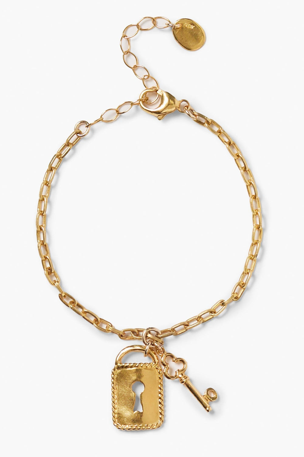 Lock and Key Bracelet Yellow Gold – Chan Luu