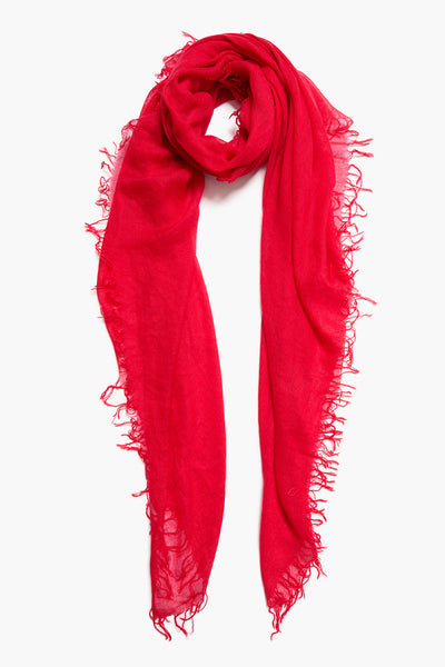 Cashmere and Silk Scarf Barbados Cherry