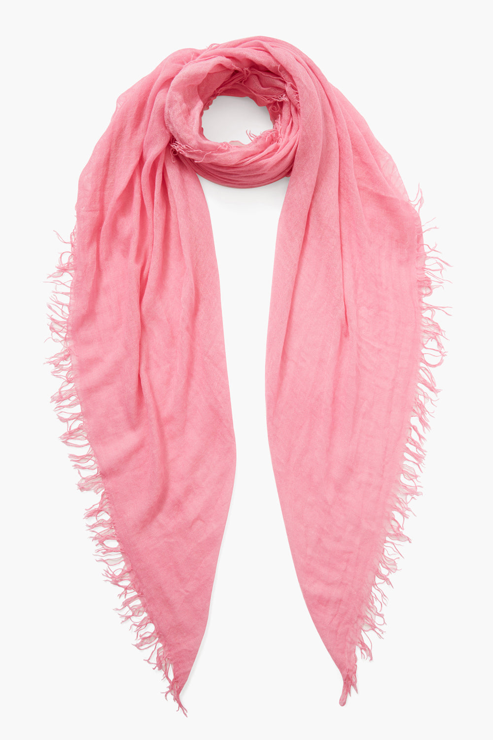 Sachet Pink Cashmere and Silk Scarf Chan Luu