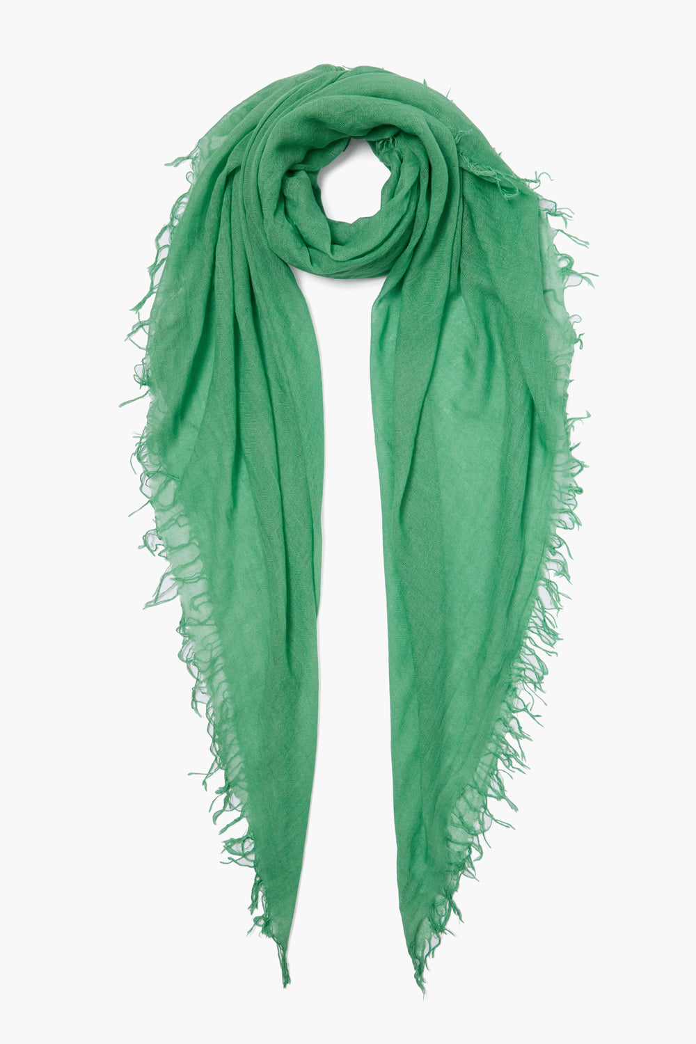 Vibrant Green Cashmere and Silk Scarf – Chan Luu