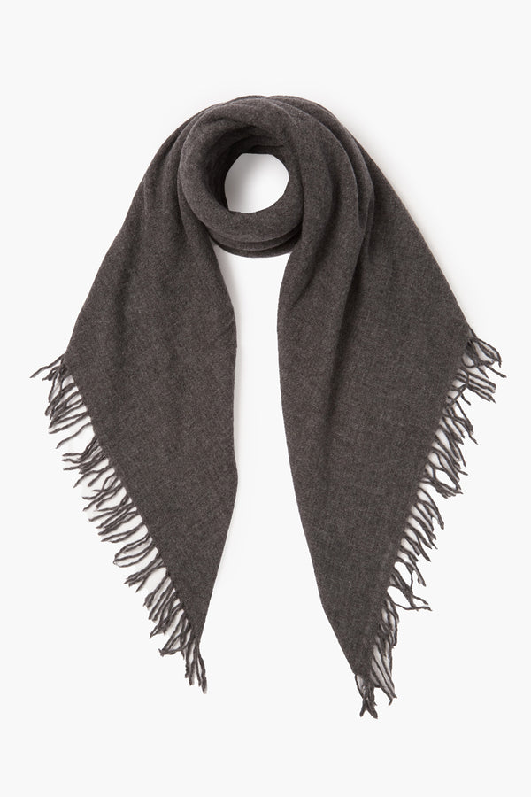 Charcoal 100% Cashmere Scarf