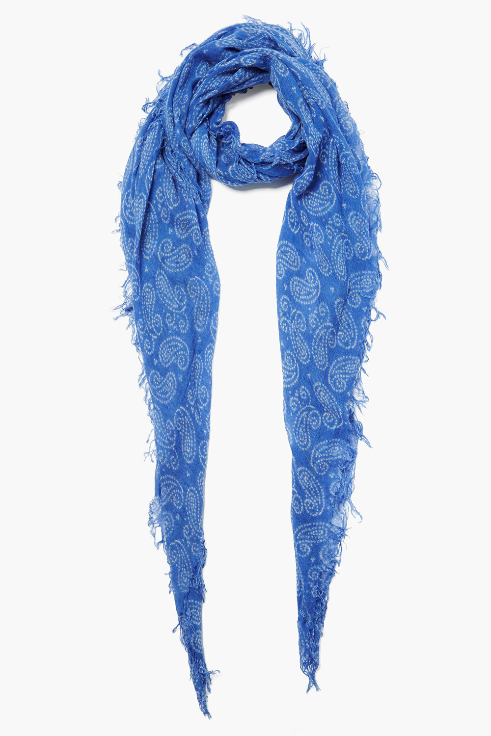 Cashmere and Silk Scarf Wedgewood Dotted Paisley – Chan Luu
