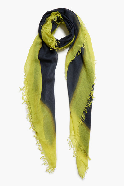 Cashmere and Silk Scarf Midnight Navy Burnout