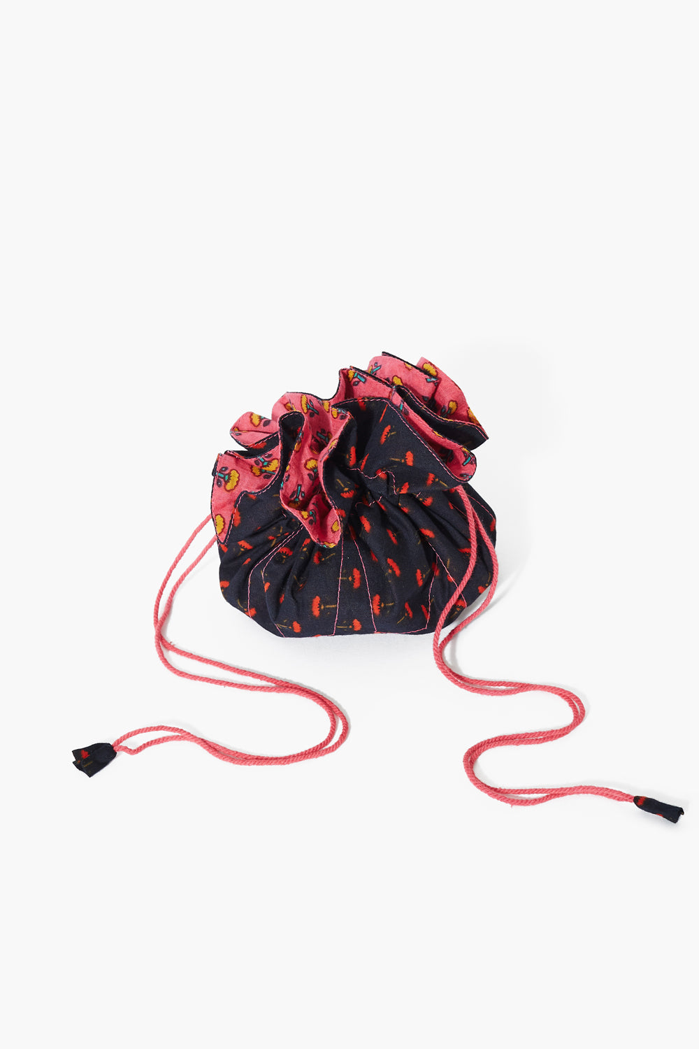 Mini Floral Travel Pouch Black Chan Luu