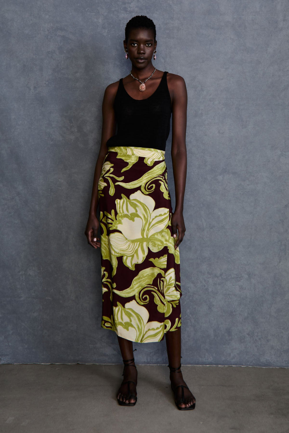 スカート SAYO NAGASE SPRING EVENING COLLAB SKIRT ultimate-skirt-17-safari-