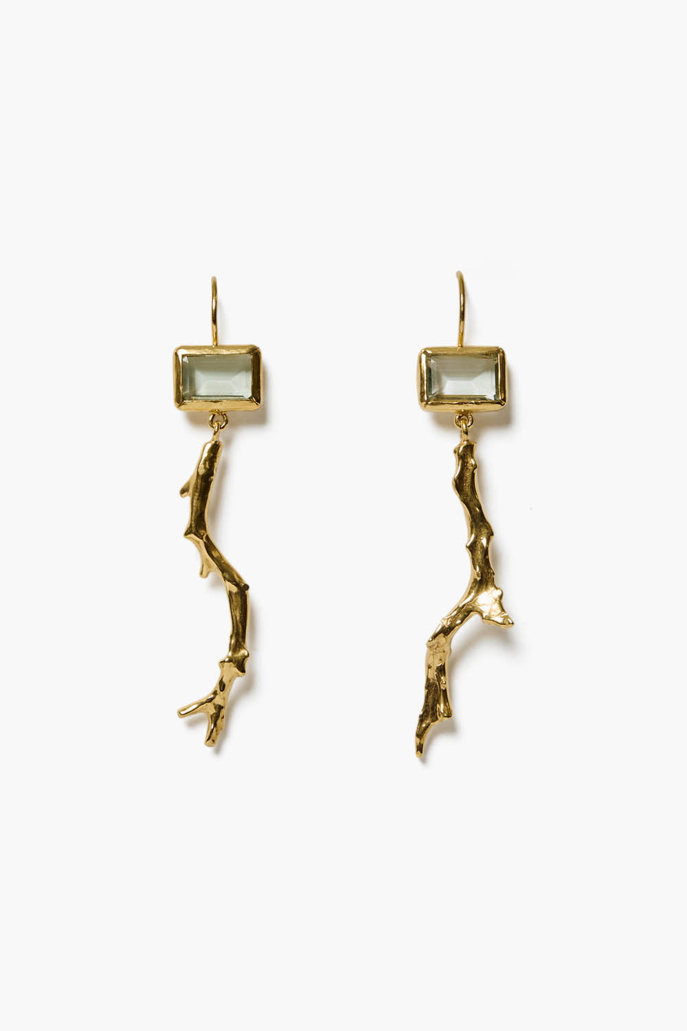 Reef Earrings Green Amethyst – Chan Luu