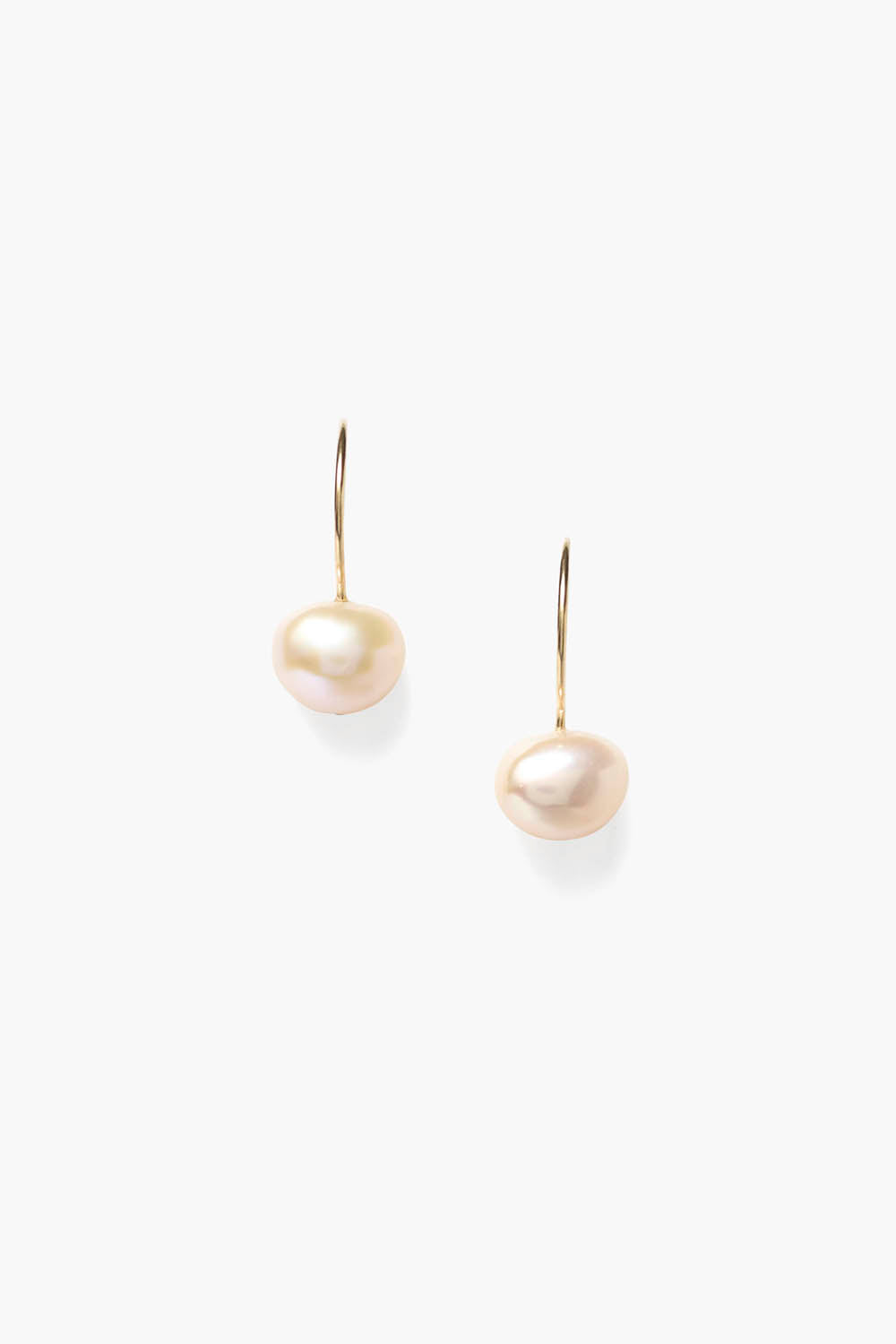 Pearl パンデイロ yumiy 14k Belle Hoop Earrings Maxi White Pearl – Chan Luu