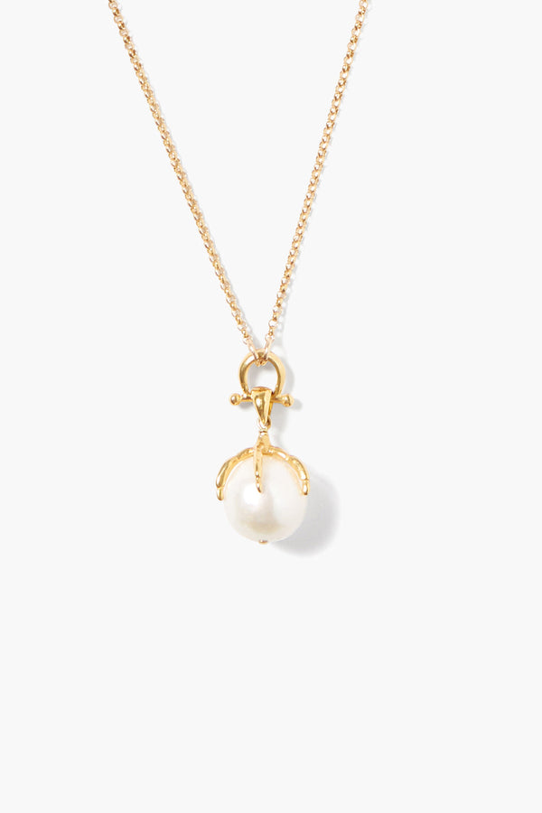 Lark Pendant Necklace White Pearl