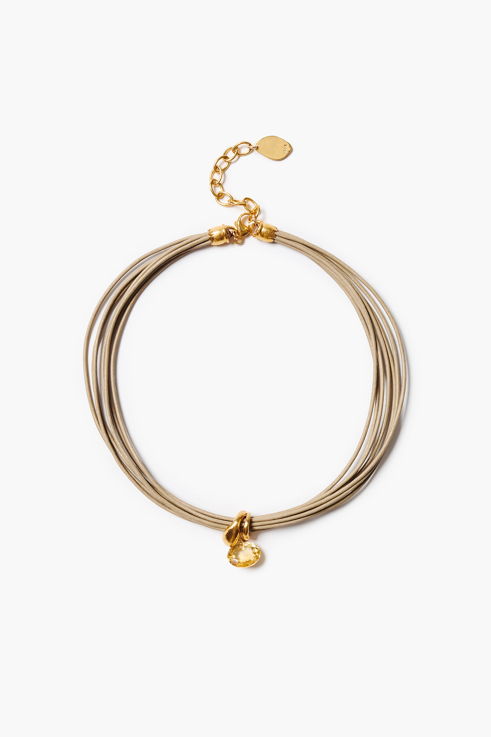 アクセサリー p_chan Serpentine Cord Necklace Citrine – Chan Luu