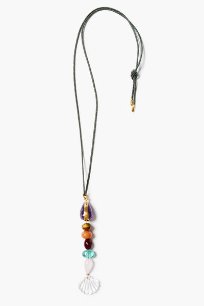 Lucky Catch Cord Necklace Multi