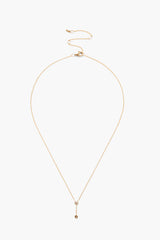 14k Diamond Trapeze Necklace Yellow Gold