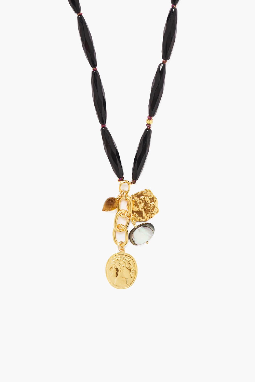 Salome Necklace Onyx – Chan Luu Salome Necklace Onyx – Chan Luu