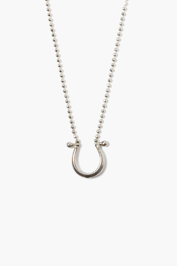 Horseshoe Necklace Silver
