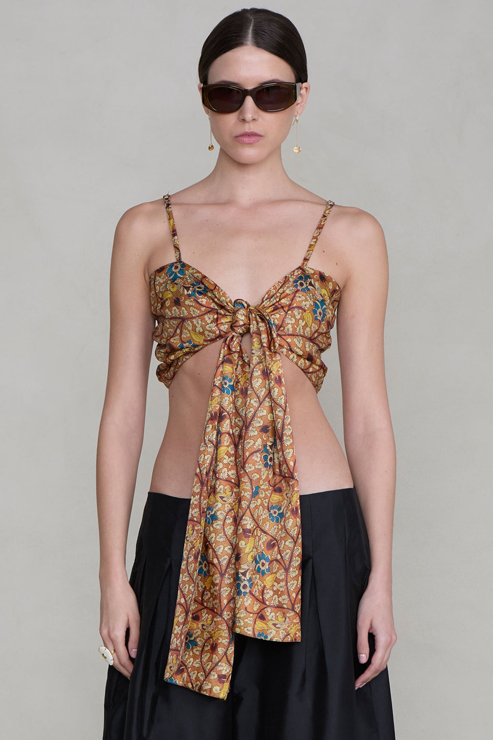 Flora Wrap Top Marigold – Chan Luu