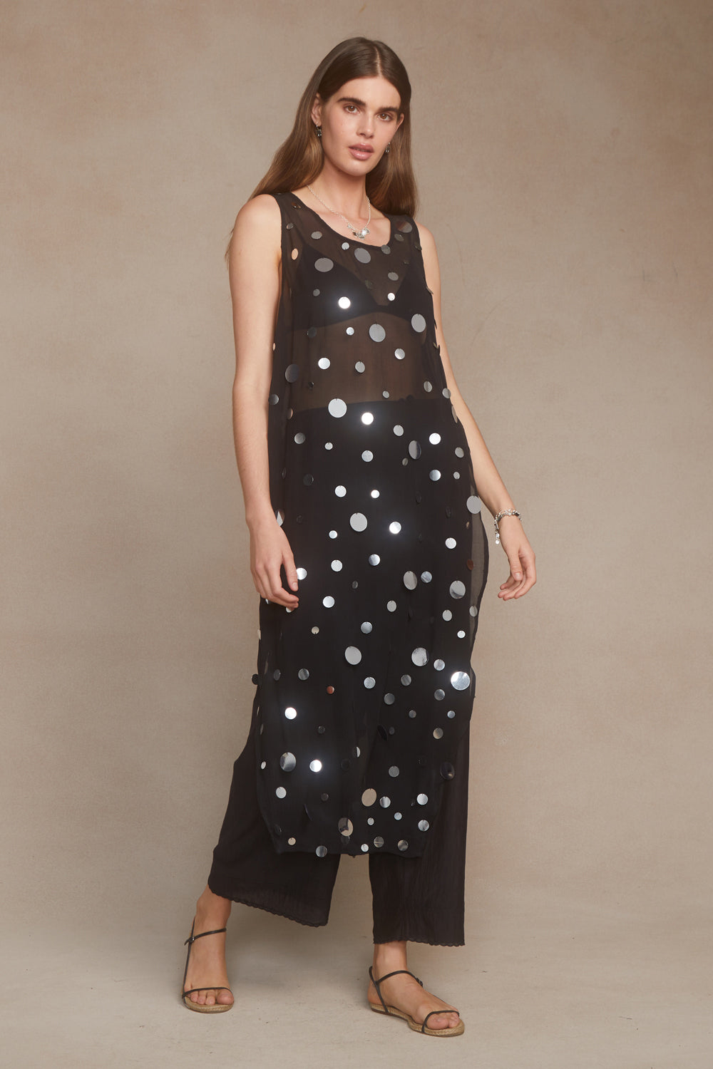 Serena Sequin Tunic Black Chan Luu