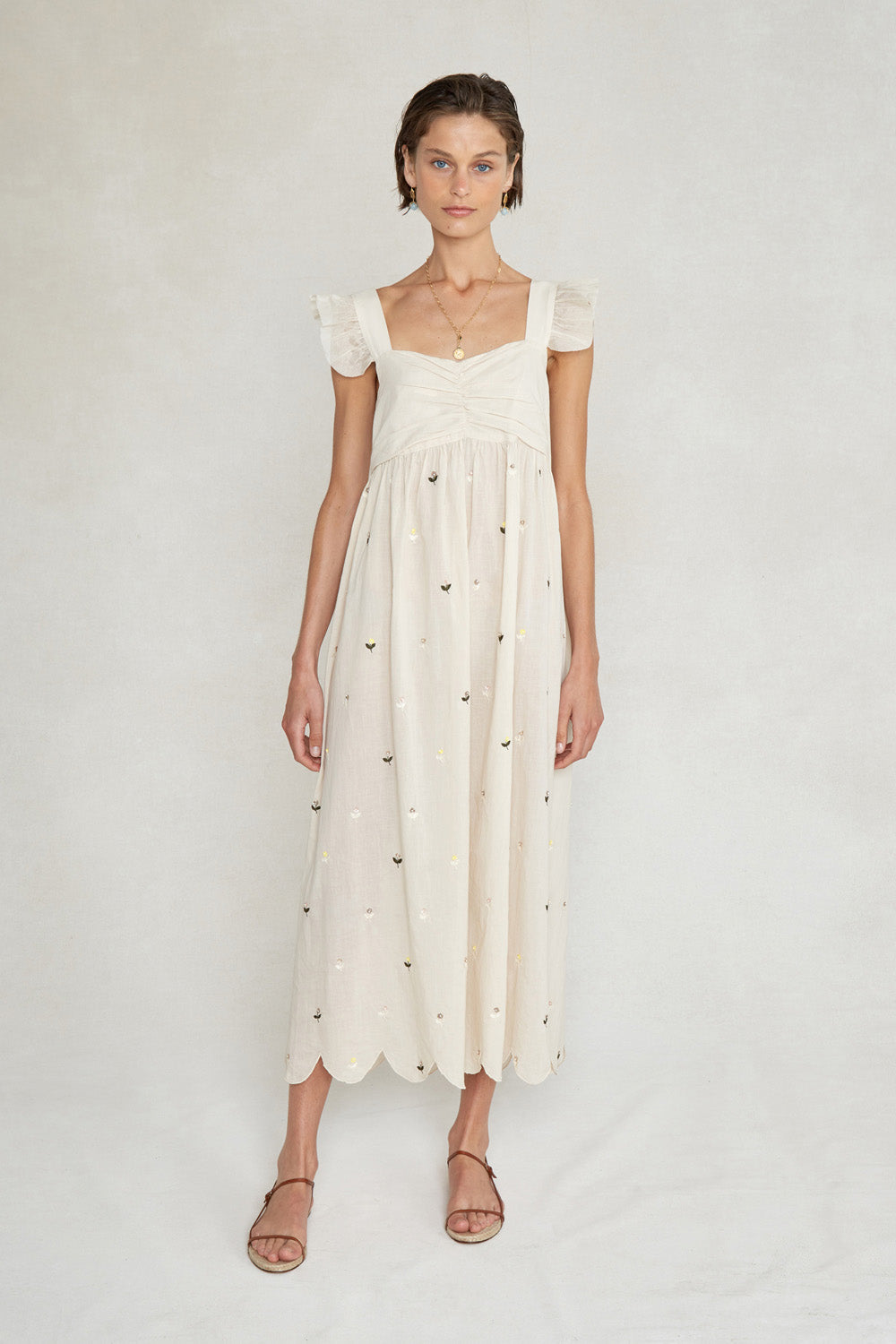 Amelia Dress Antique White Chan Luu