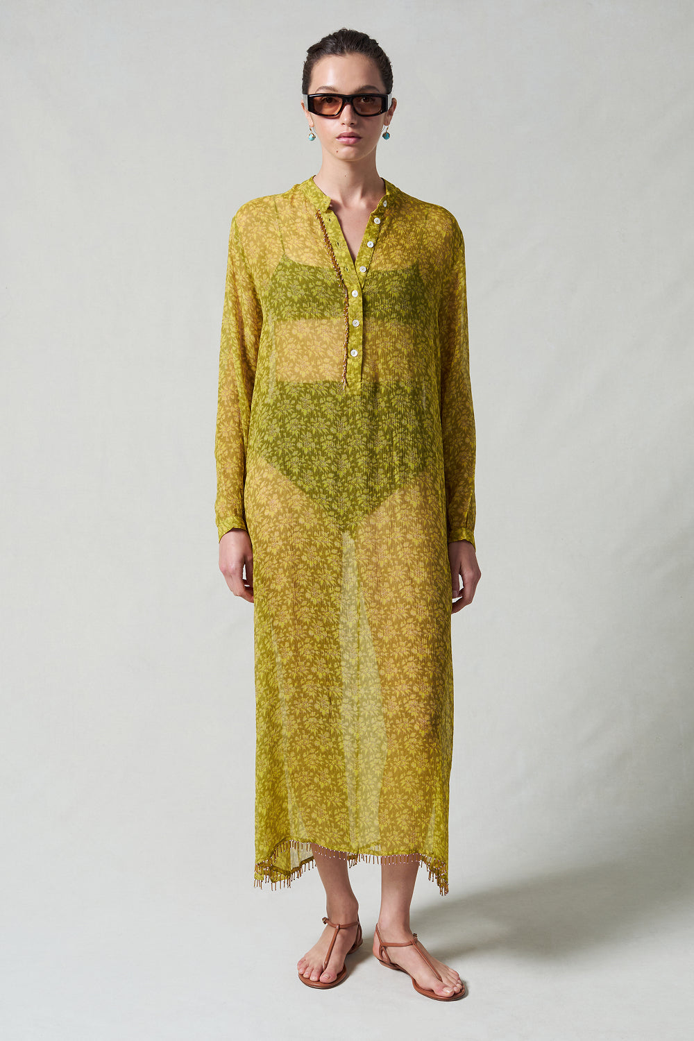 silk beaded dress Eloise Yellow This dress is designed US Size:XL 25.10NRD Royal Blue Aztec Print