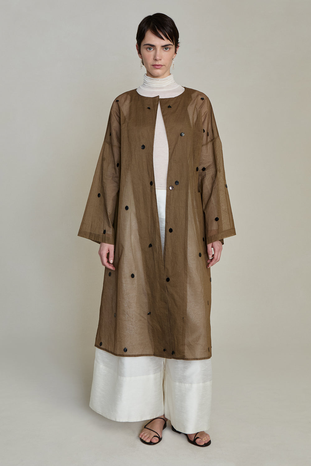 Chandelier Paper Trench Olive – Chan Luu