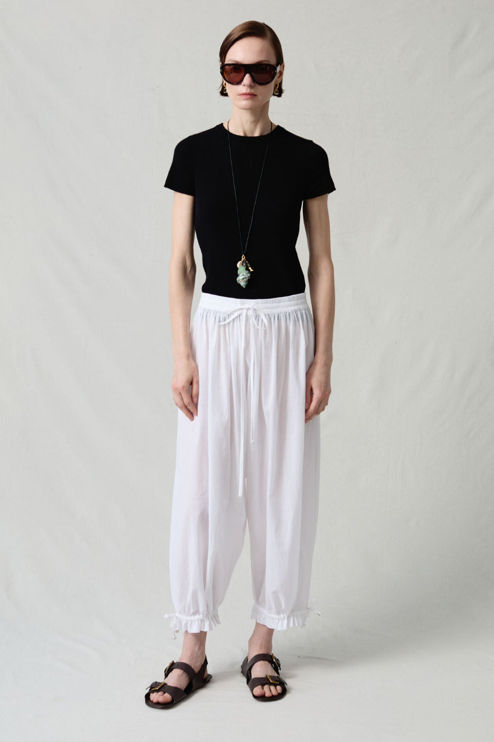 Balloon Pant White Pinstripe – Chan Luu
