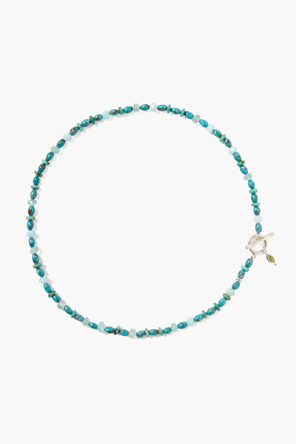 Indira Toggle Necklace Turquoise Mix