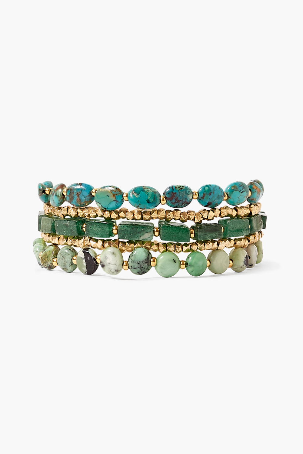 Taos Wrap Bracelet Green Mix Chan Luu