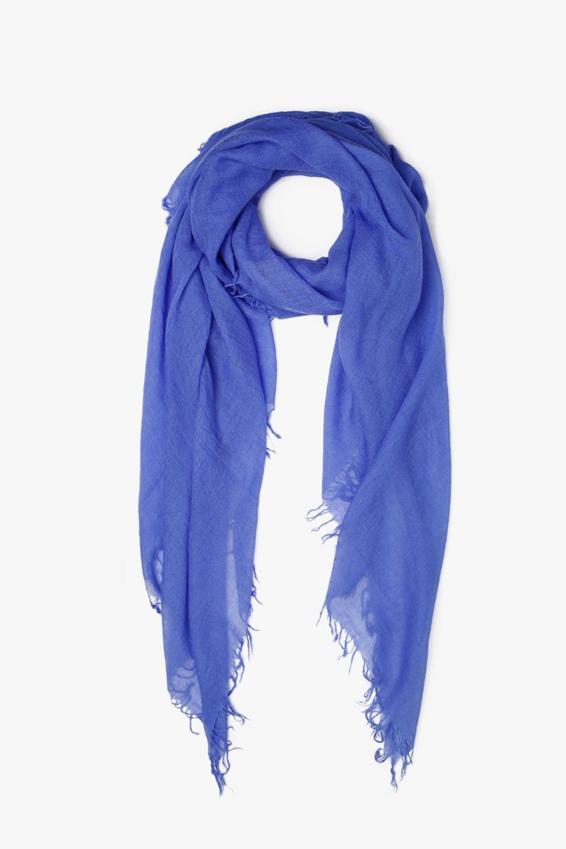 Indigo Blue French Floral Cashmere and Silk Scarf – Chan Luu