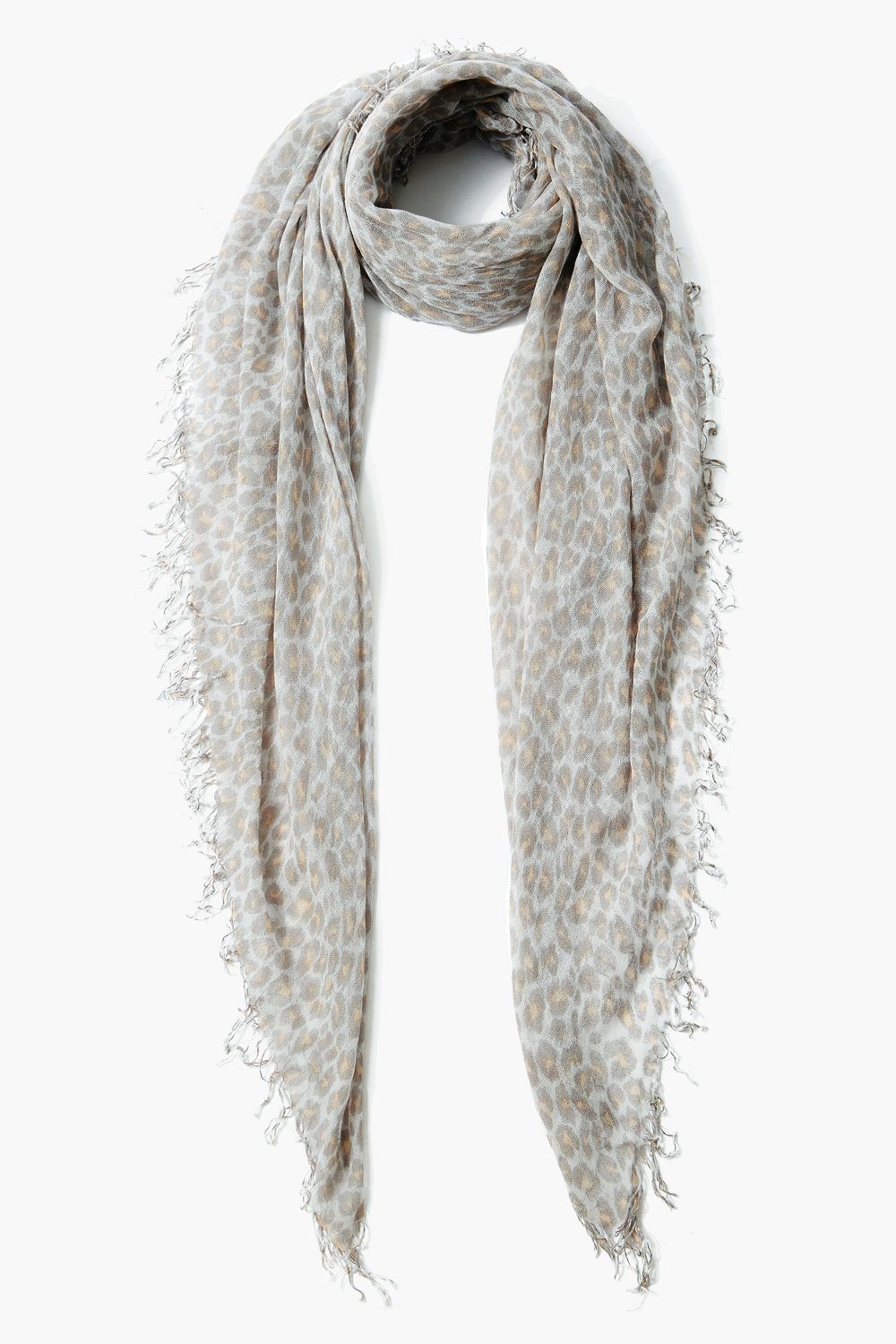 Deal of The Night Leopard Print Twilly Scarf Set