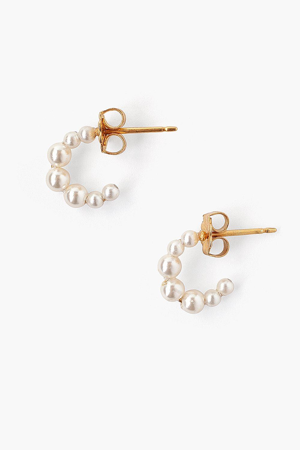 Petite Cream Pearl Holly Hoop Earrings – Chan Luu