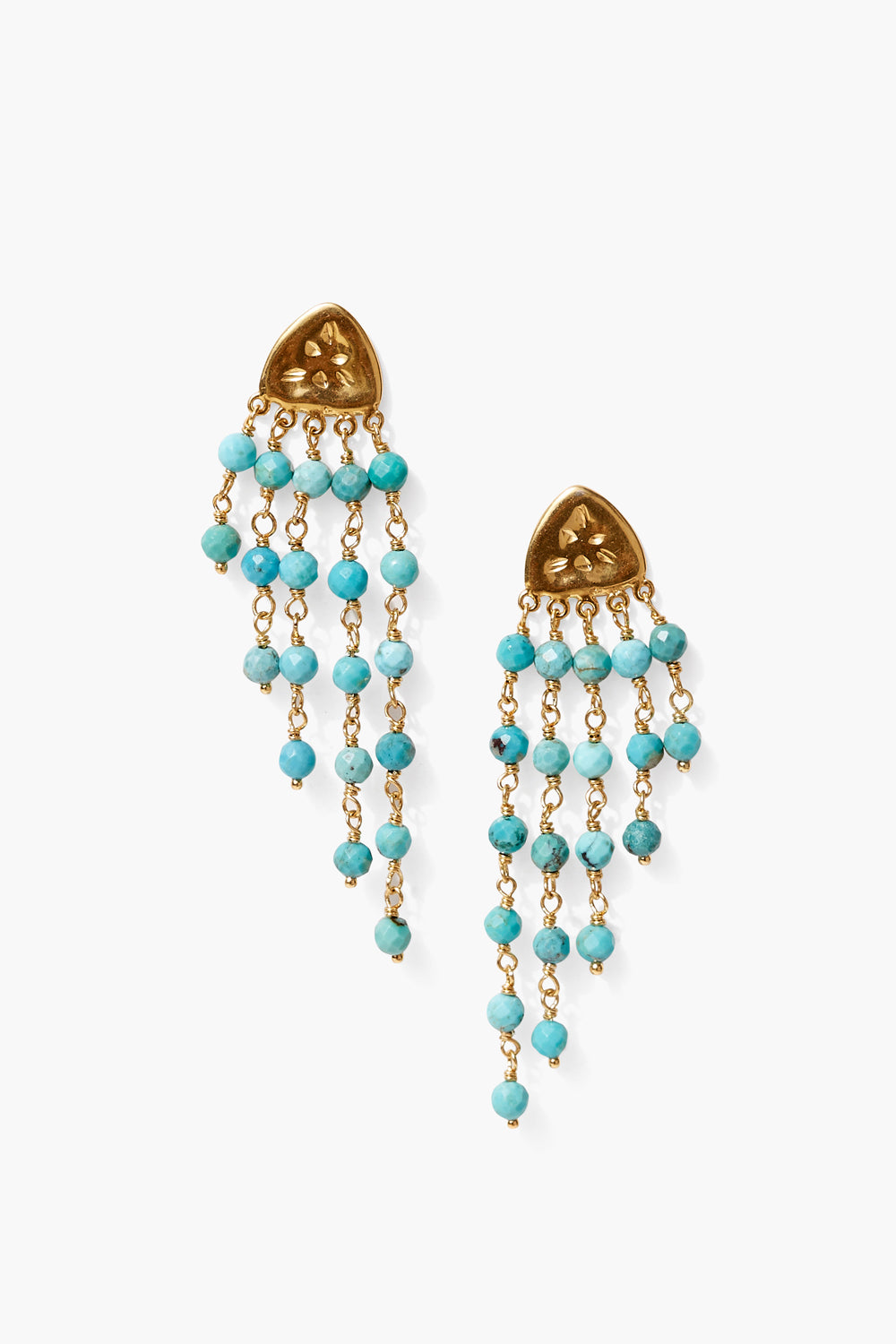 Bolide Earrings Turquoise Chan Luu