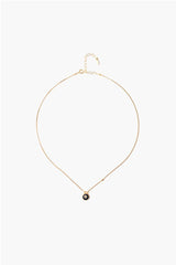 Black Evil Eye Necklace With Champagne Diamond