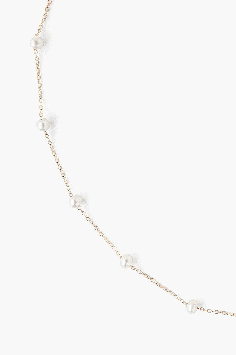 14k White Freshwater Pearl Necklace
