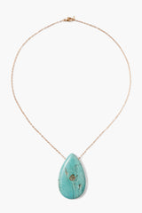 14k Temple Necklace Turquoise