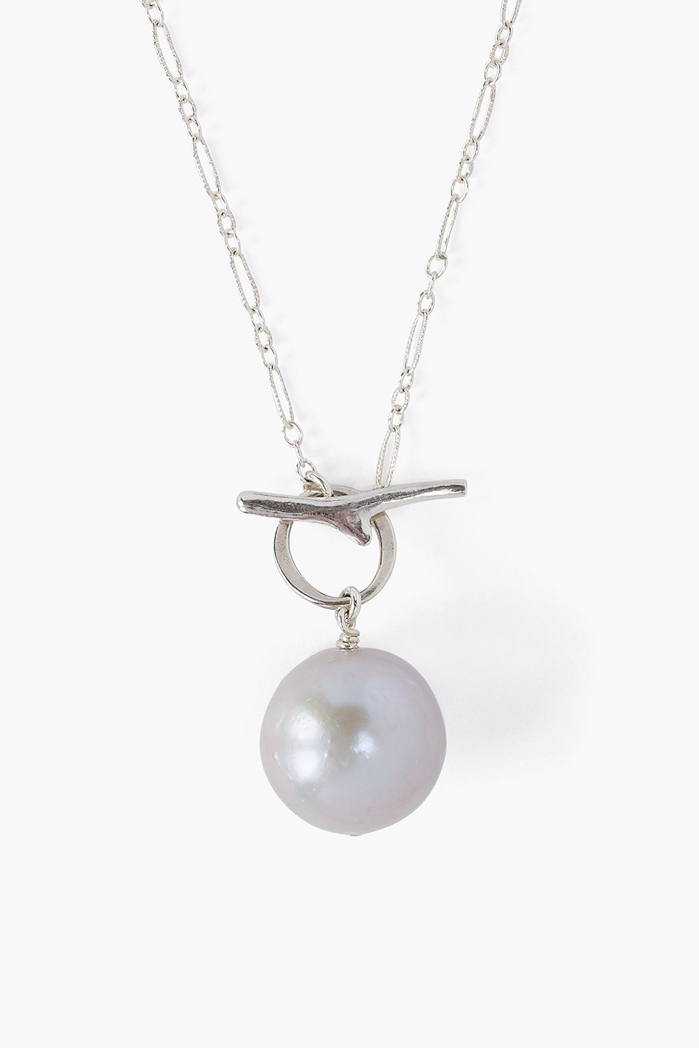 Grey Freshwater Pearl Toggle Necklace Chan Luu