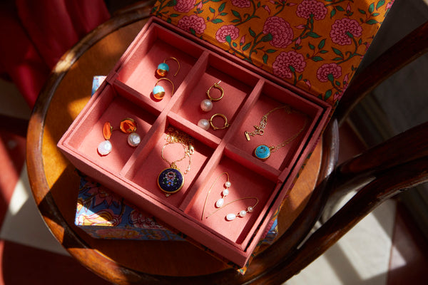 Jewelry in a storage box