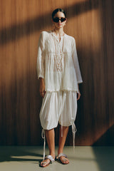 Bell Necklace White Pearl