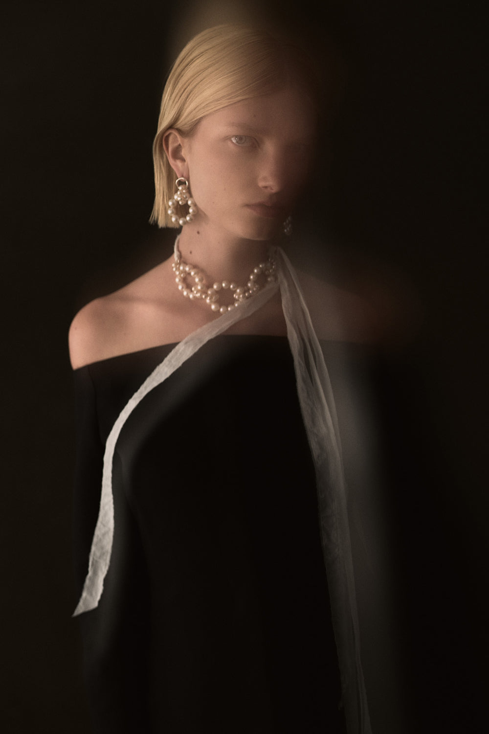 Link Ribbon Necklace White Pearl – Chan Luu