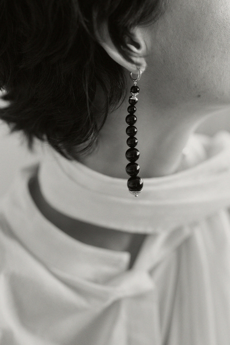 Bell Tower Earrings Black Onyx
