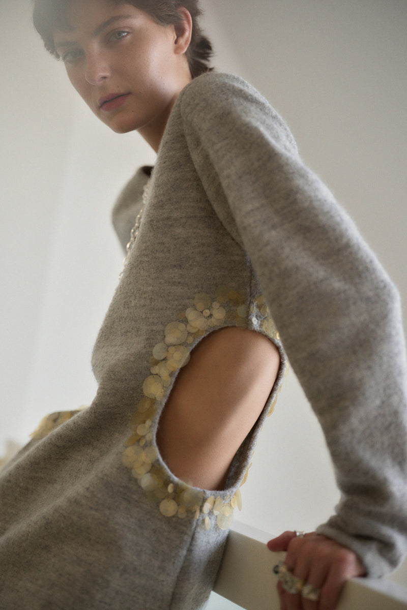 Rib Cage Long Sleeve Grey