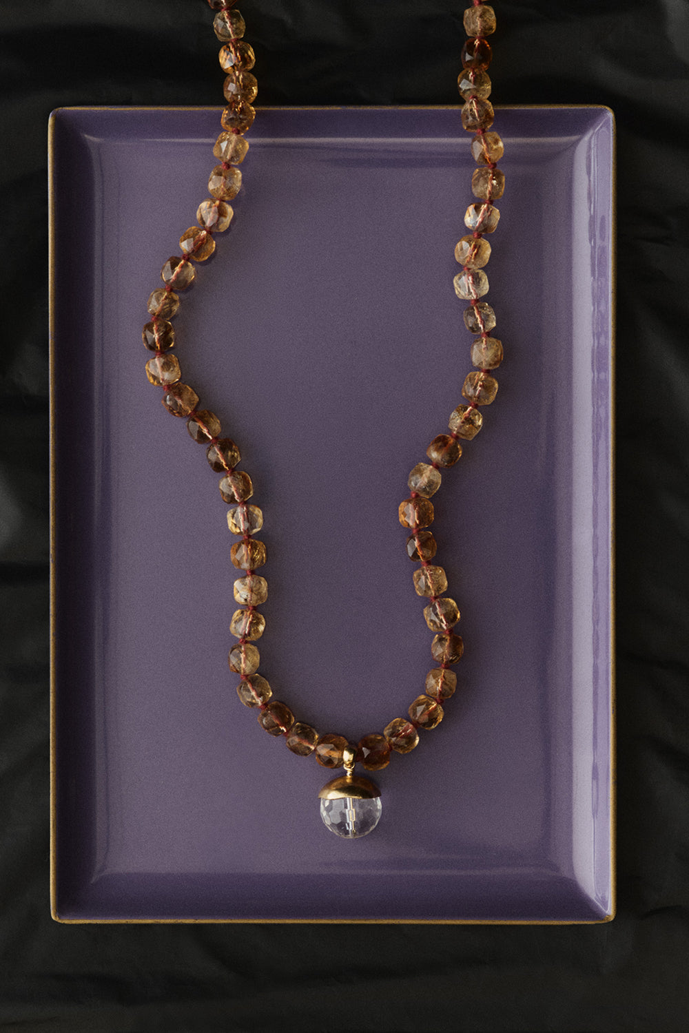 Bell Necklace Citrine