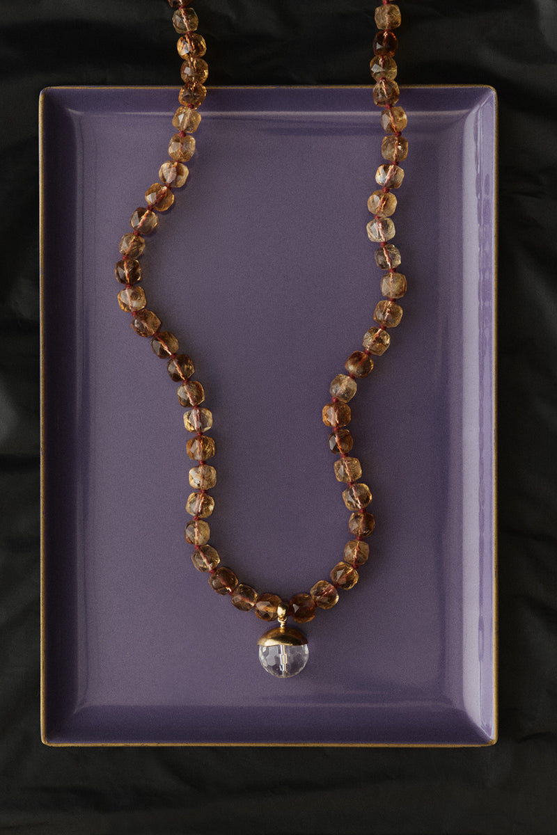 Bell Necklace Citrine