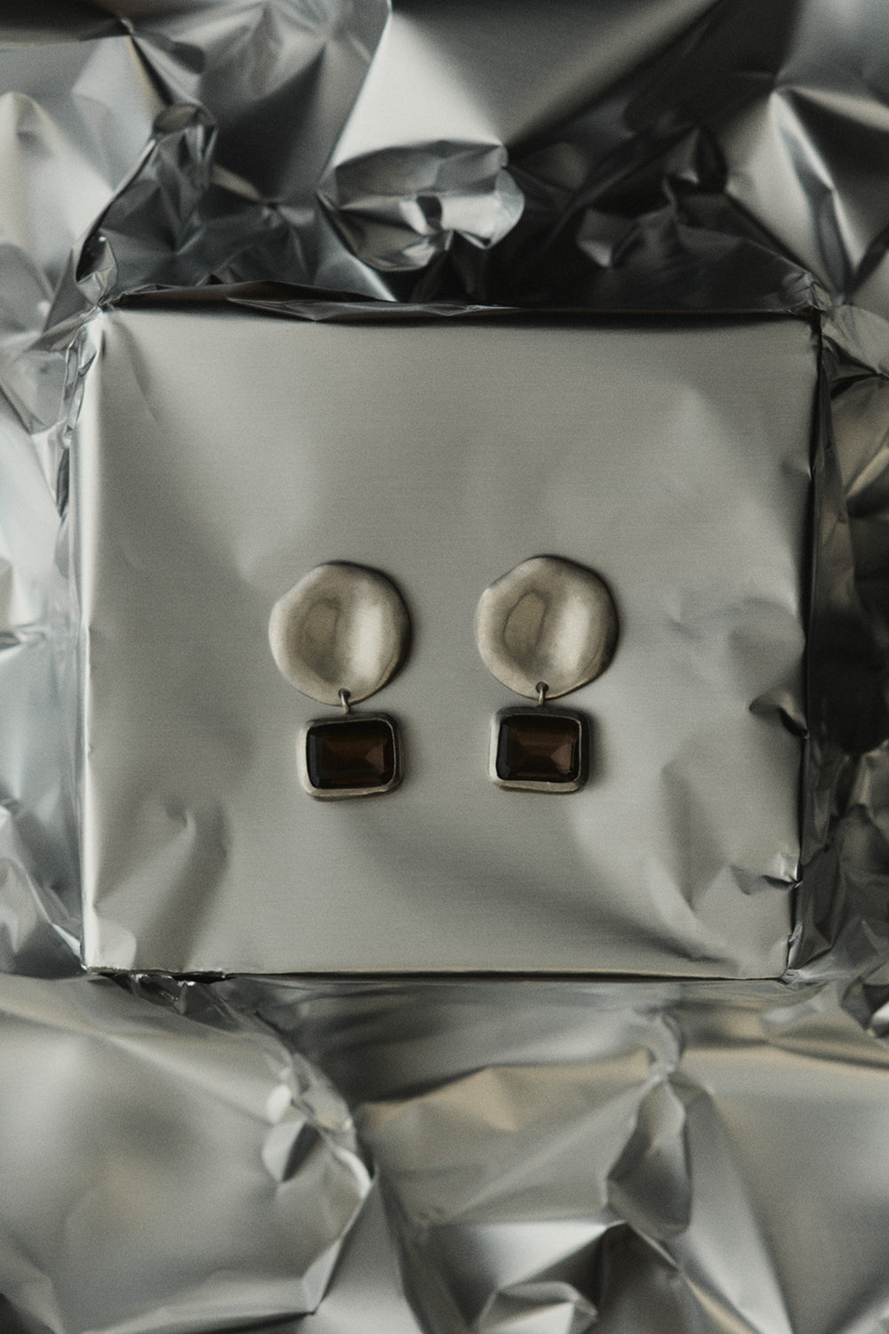 Bastion Earrings Smoky Quartz
