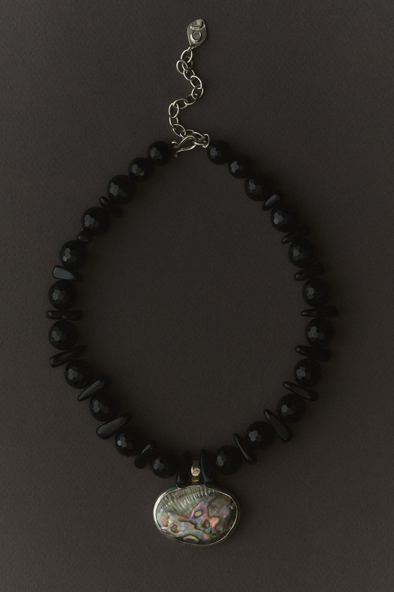 Urchin Necklace Onyx