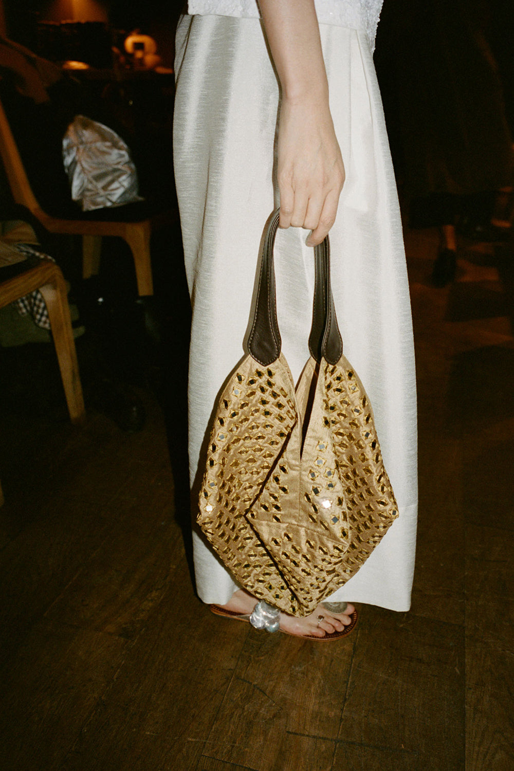 Mirror Lantern Bag Camel