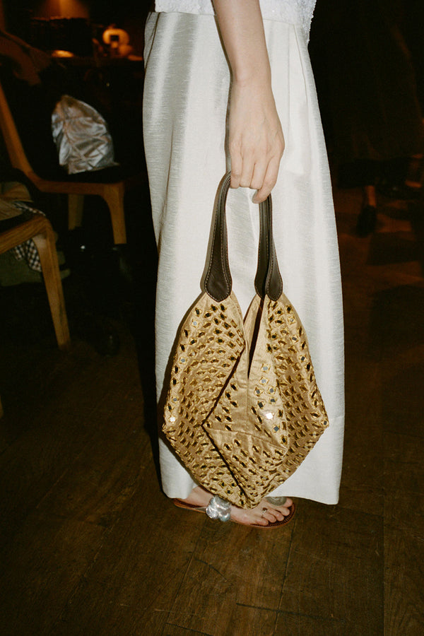 Mirror Lantern Bag Camel