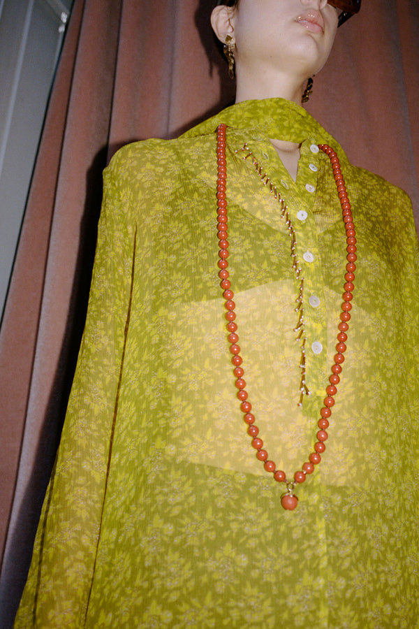 Bell Necklace Red Jasper