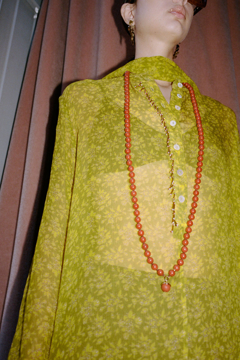 Bell Necklace Red Jasper