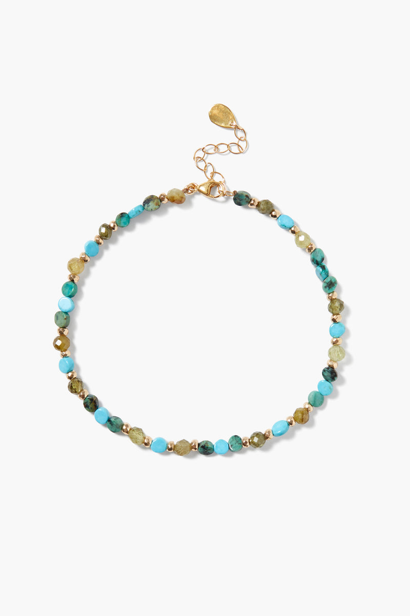 Leilani Anklet Turquoise Mix