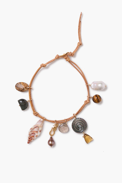 Cora Charm Anklet Natural