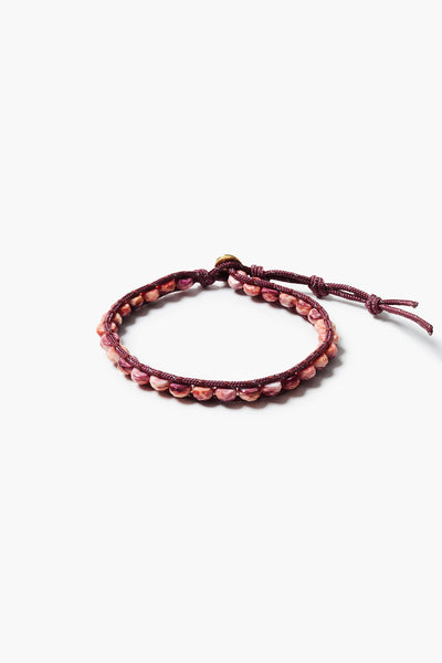 Paracord Wrap Anklet Maroon